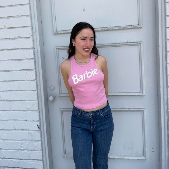 Barbie razor back cropped tank top - Picture 5 of 6